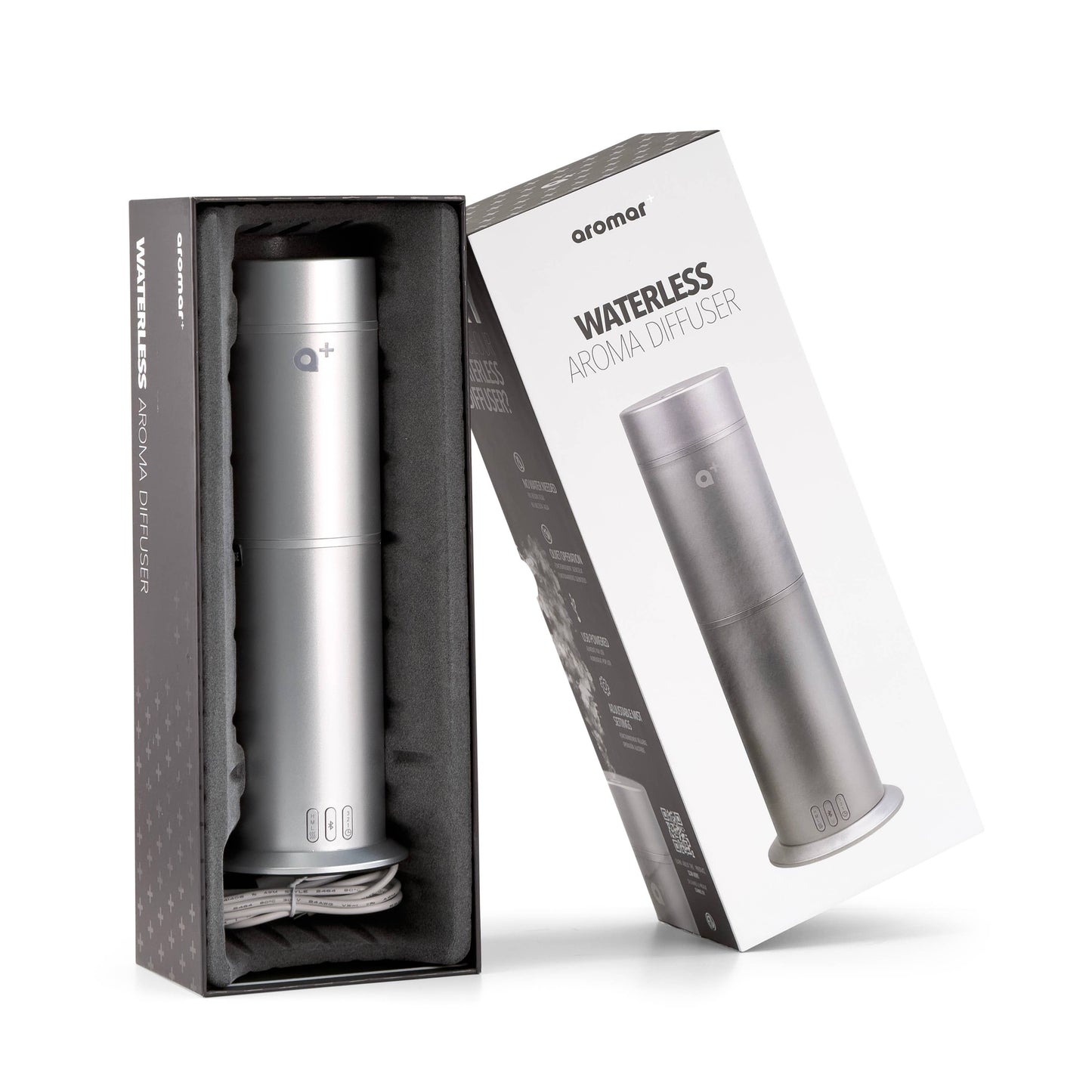 Aromar Plus - Cylinder Waterless Diffuser: Black
