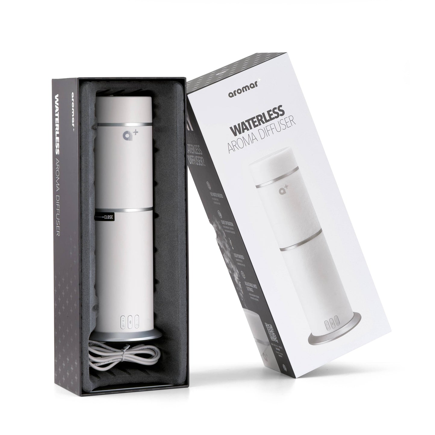 Aromar Plus - Cylinder Waterless Diffuser: Black