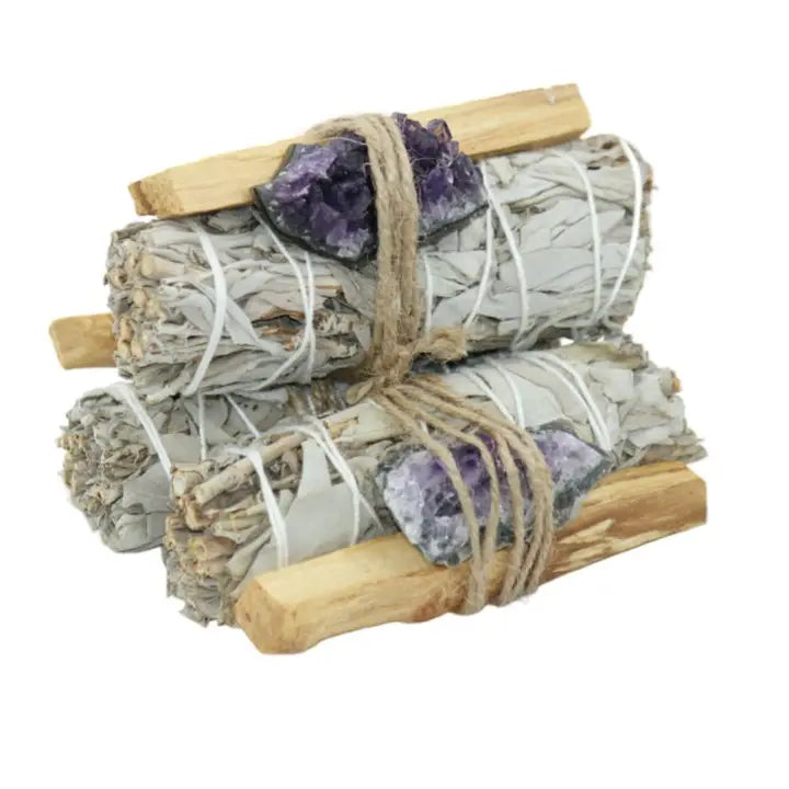 White Sage - Palo Santo - Amethyst Crystal