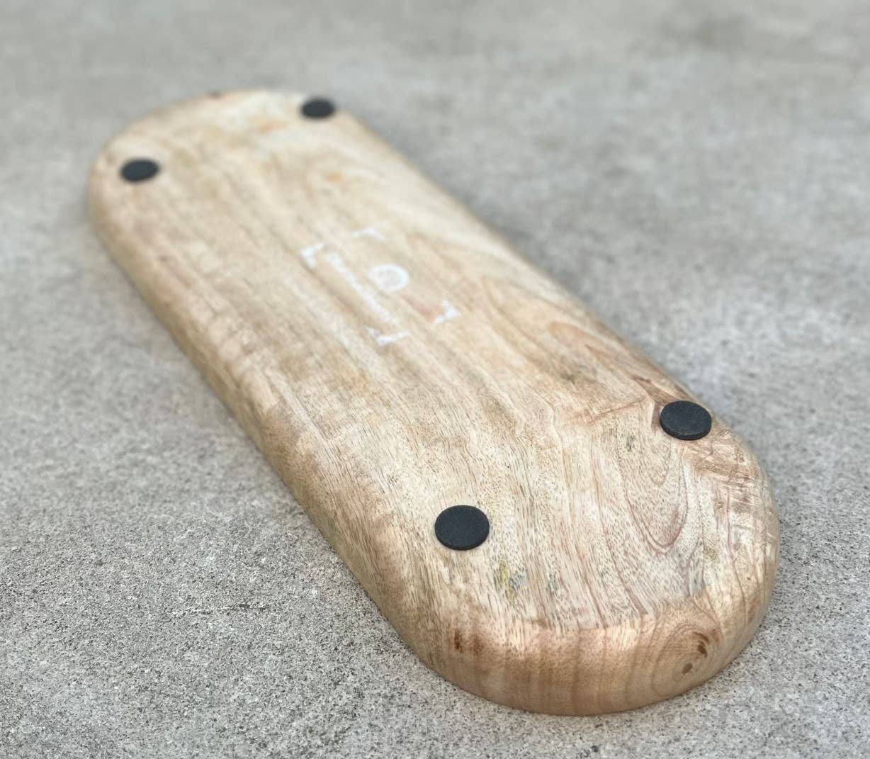 Wooden Boat-Shaped Incense Burner Holder 7 Chakra Design: Black - Refined Man Of Candles