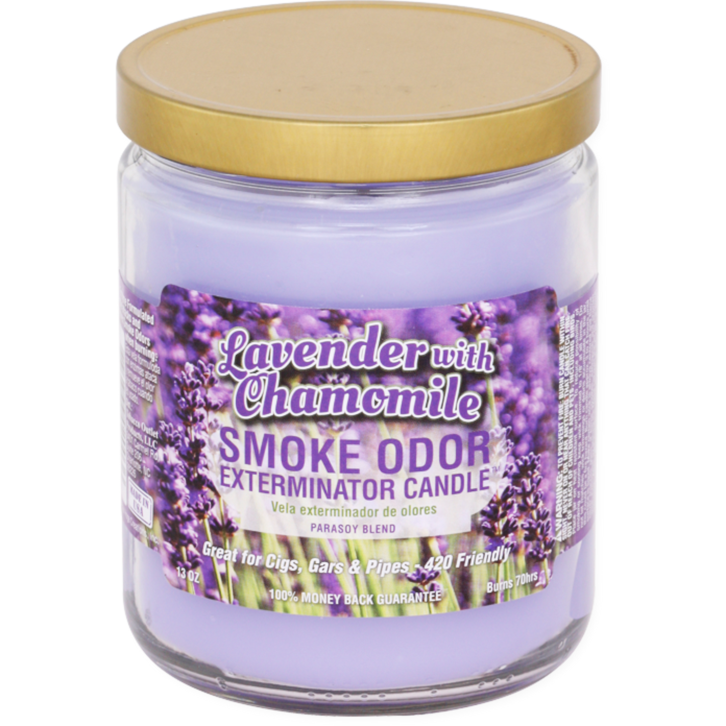 Smoke Odor Exterminator Candle Lavender Chamomile - Refined Man Of Candles