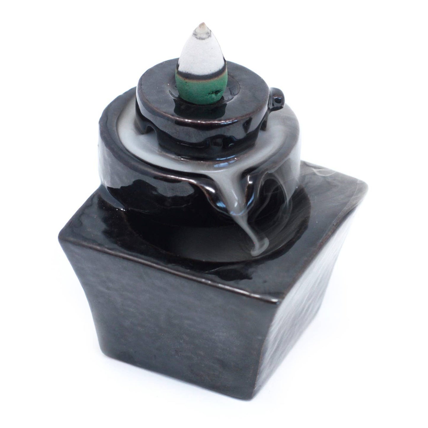 Back Flow Incense Burner - Round to Square - Refined Man Of Candles