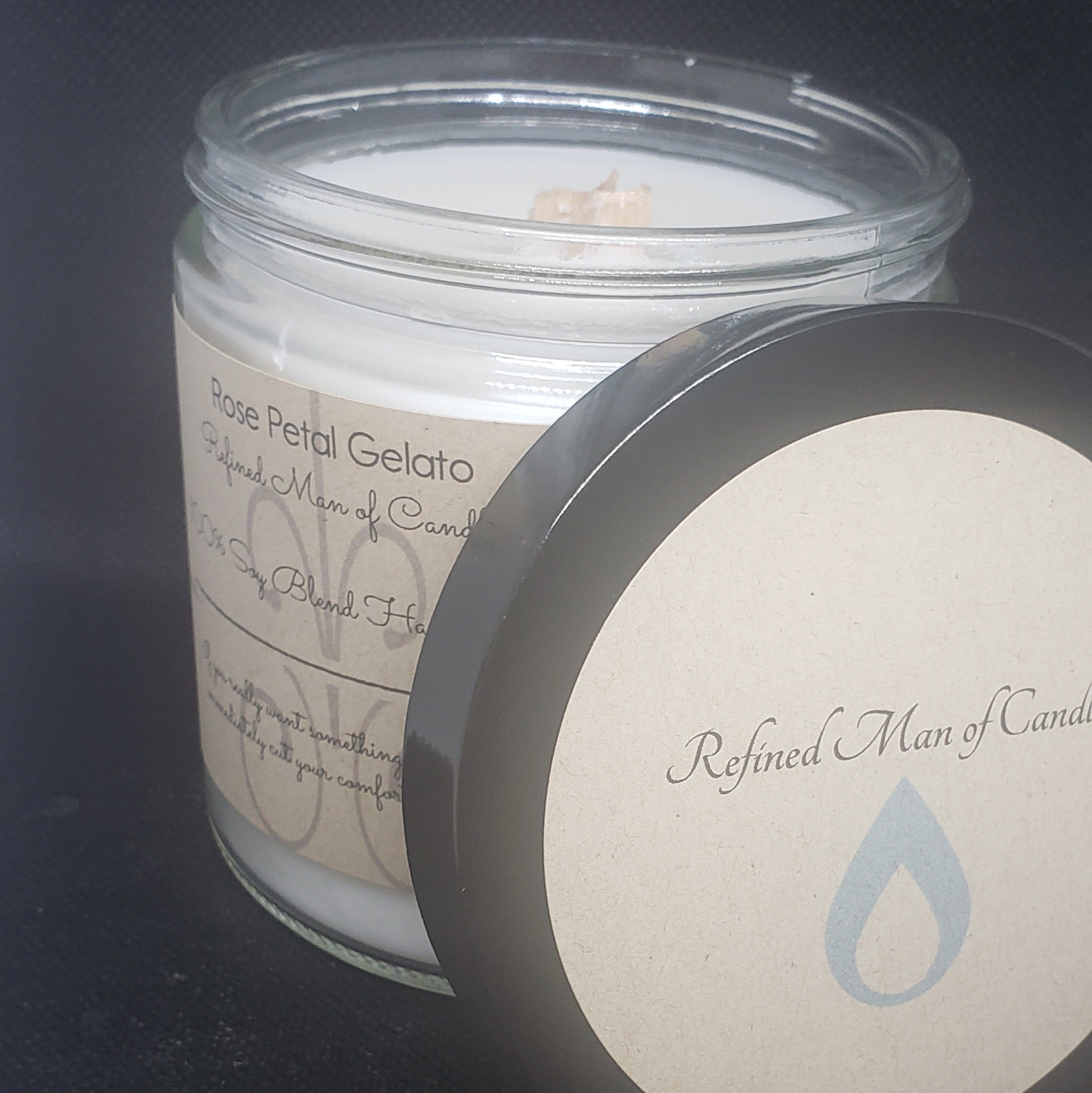 Rose Petal Gelato Candle Refined Man Of Candles