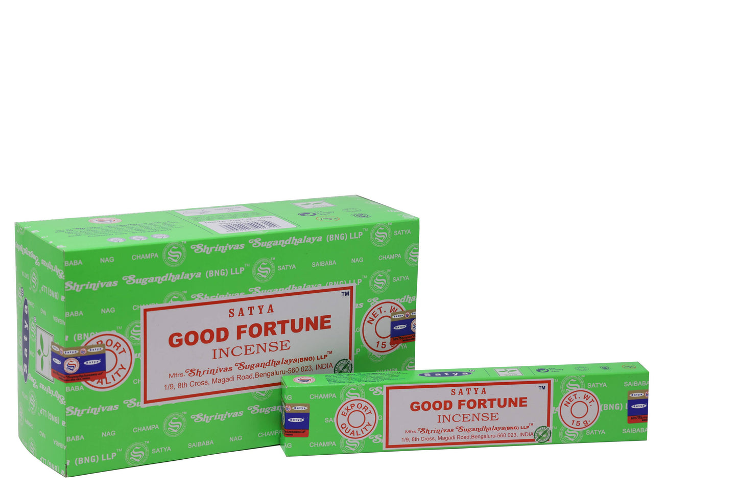 GOOD FORTUNE | Satya Nag Champa Incense Sticks - Refined Man Of Candles