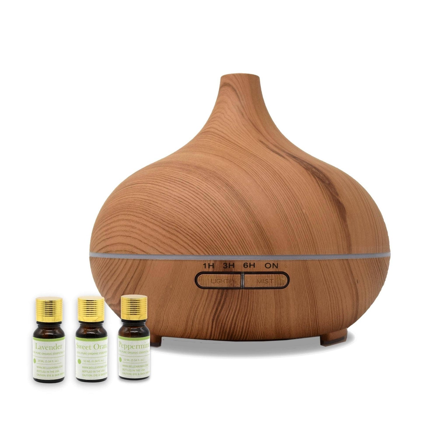 Bamboo Teardrop Ultrasonic Essential Oil Diffuser - Refined Man Of Candles