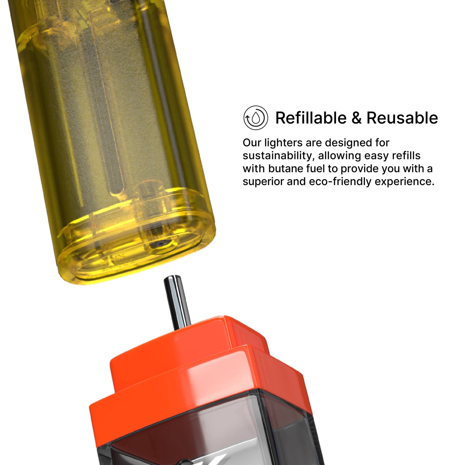 Neon Refillable Regular Flame Lighters 6BL - Refined Man Of Candles