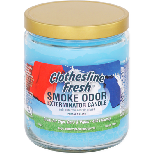 Smoke Odor Exterminator Candle Clothesline Fresh - Refined Man Of Candles