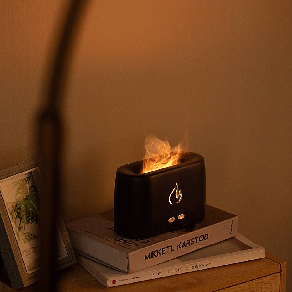 7 Color-changing Portable Aroma Diffuser Flame Humidifier - Refined Man Of Candles