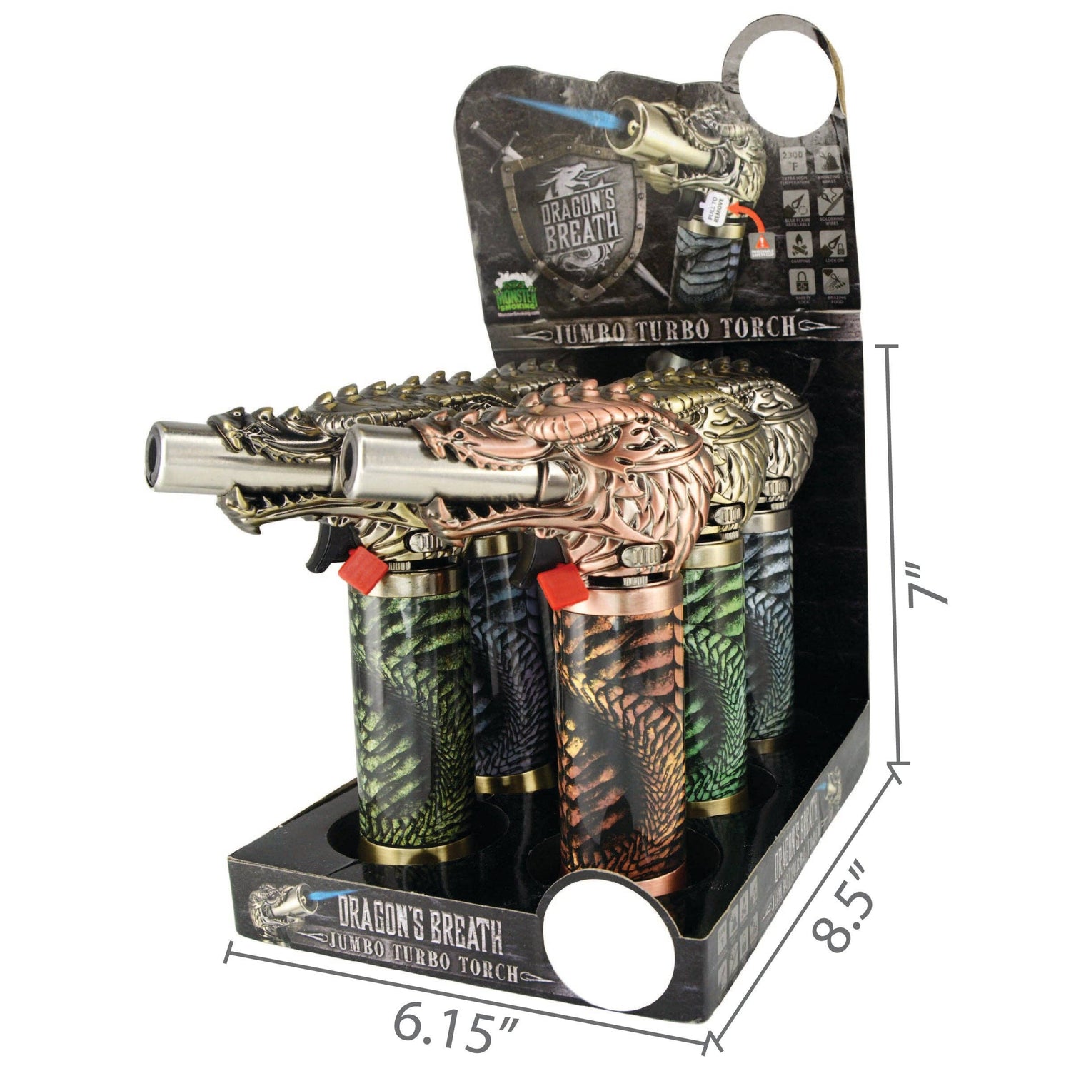 SMOKEZILLA DRAGON JUMBO TORCH - Refined Man Of Candles