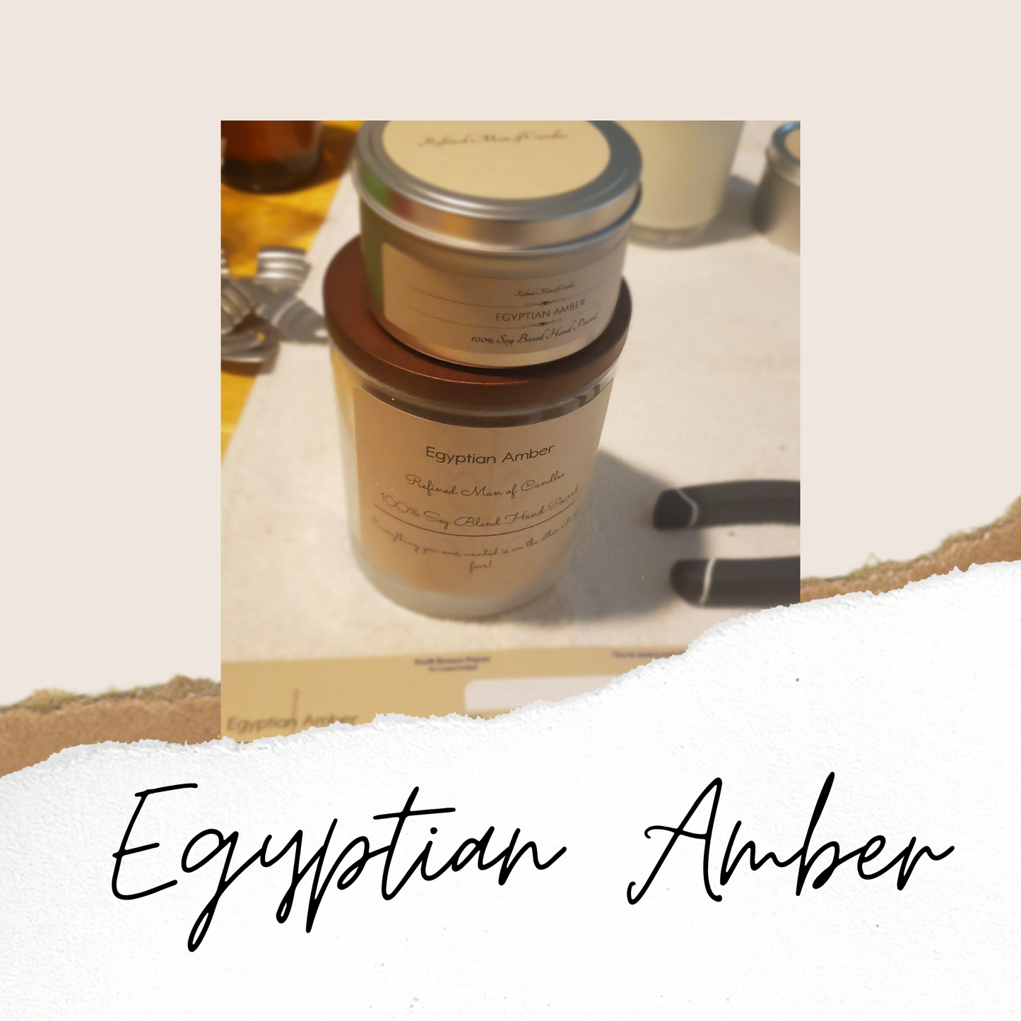 Egyptian Amber Candle - Refined Man Of Candles