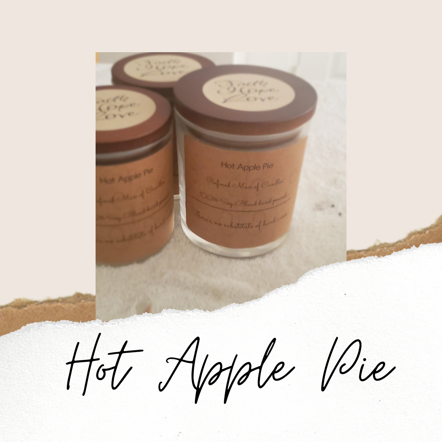 Hot Apple Pie Candle - Refined Man Of Candles