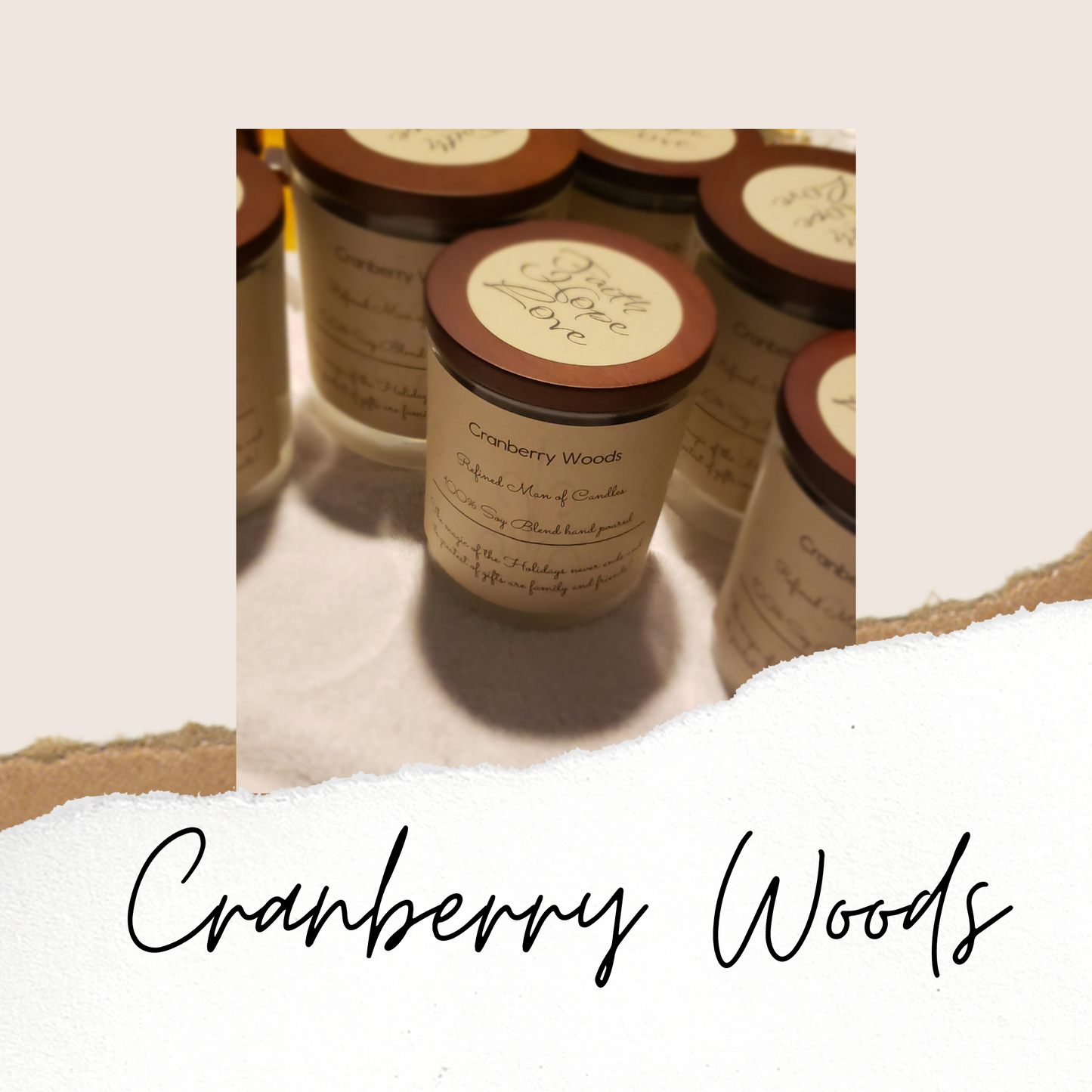 Cranberry Woods Candle - Refined Man Of Candles