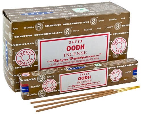 Oodh Satya Nag Champa Incense Sticks 1 Dozen 15 Gram Packs - Refined Man Of Candles