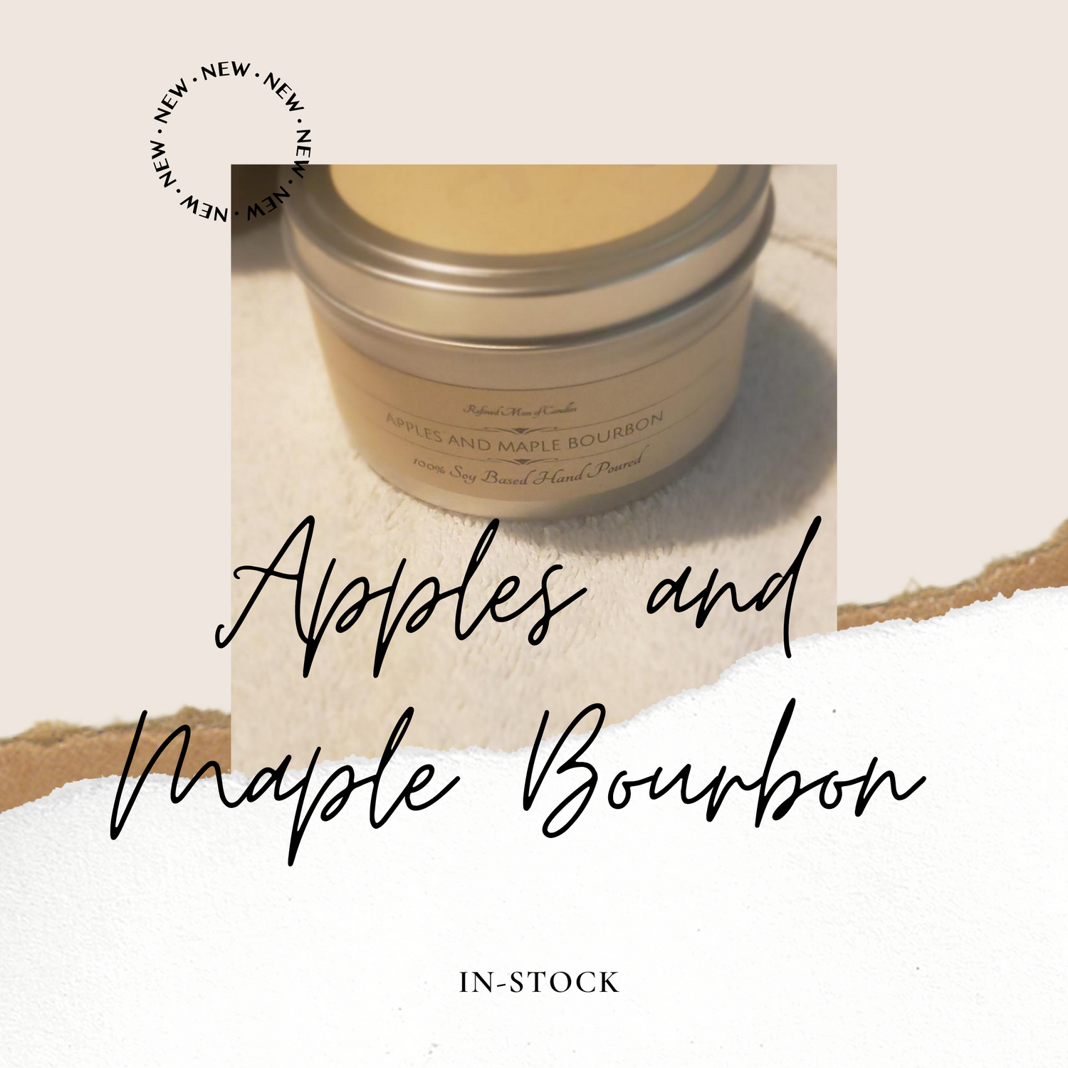 Apples and Maple Bourbon Candle - Refined Man Of Candles