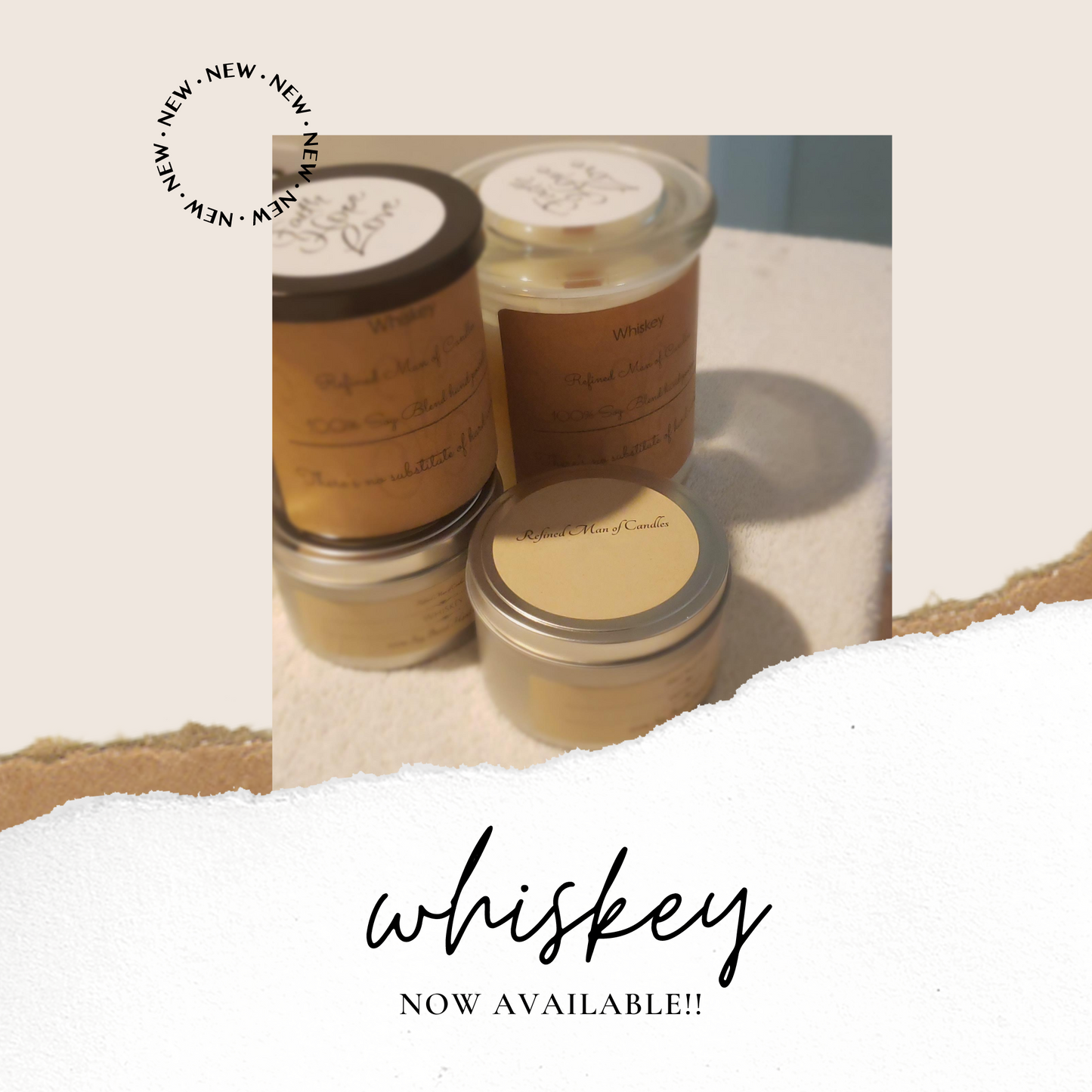 Whiskey Candle - Refined Man Of Candles