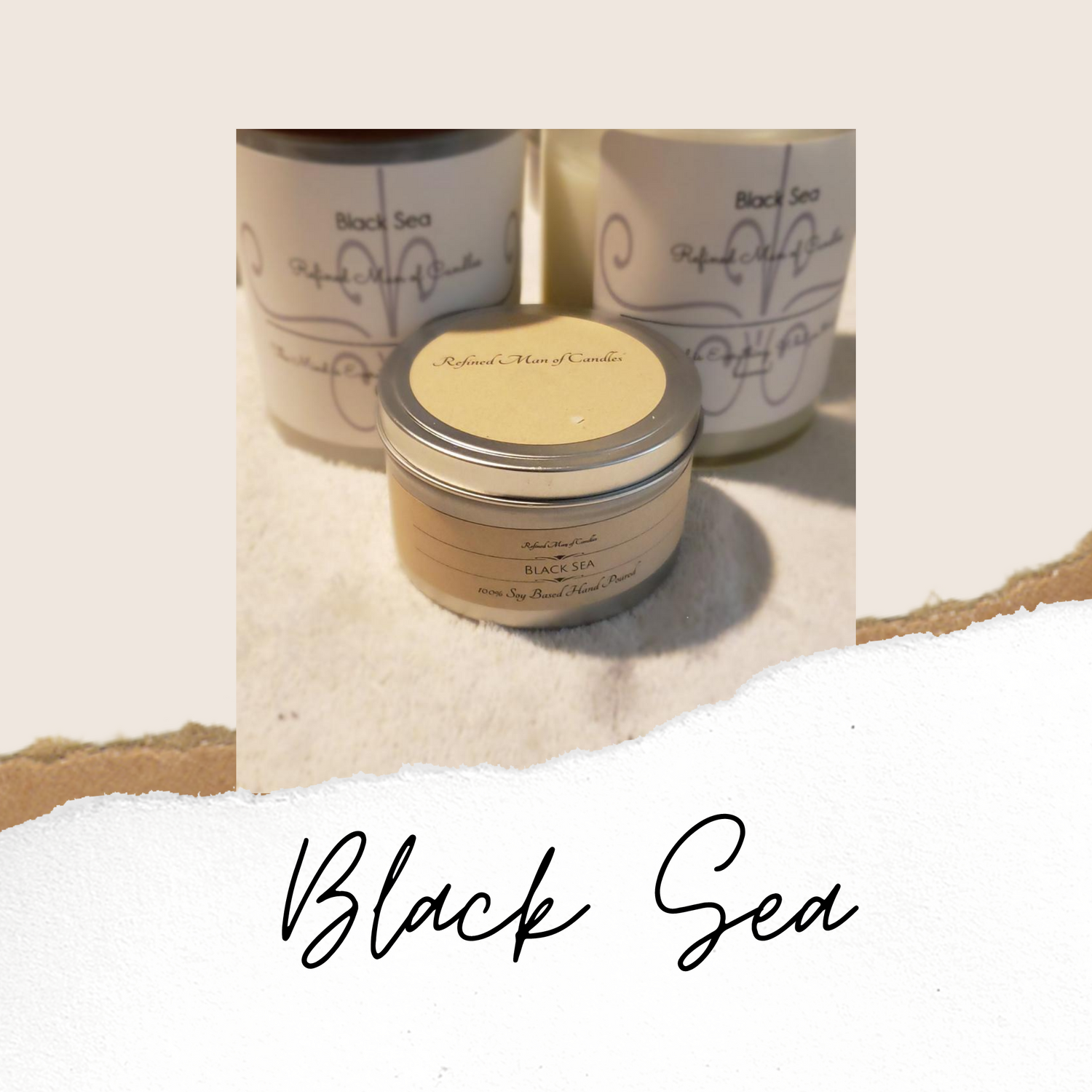 Black Sea Candle - Refined Man Of Candles