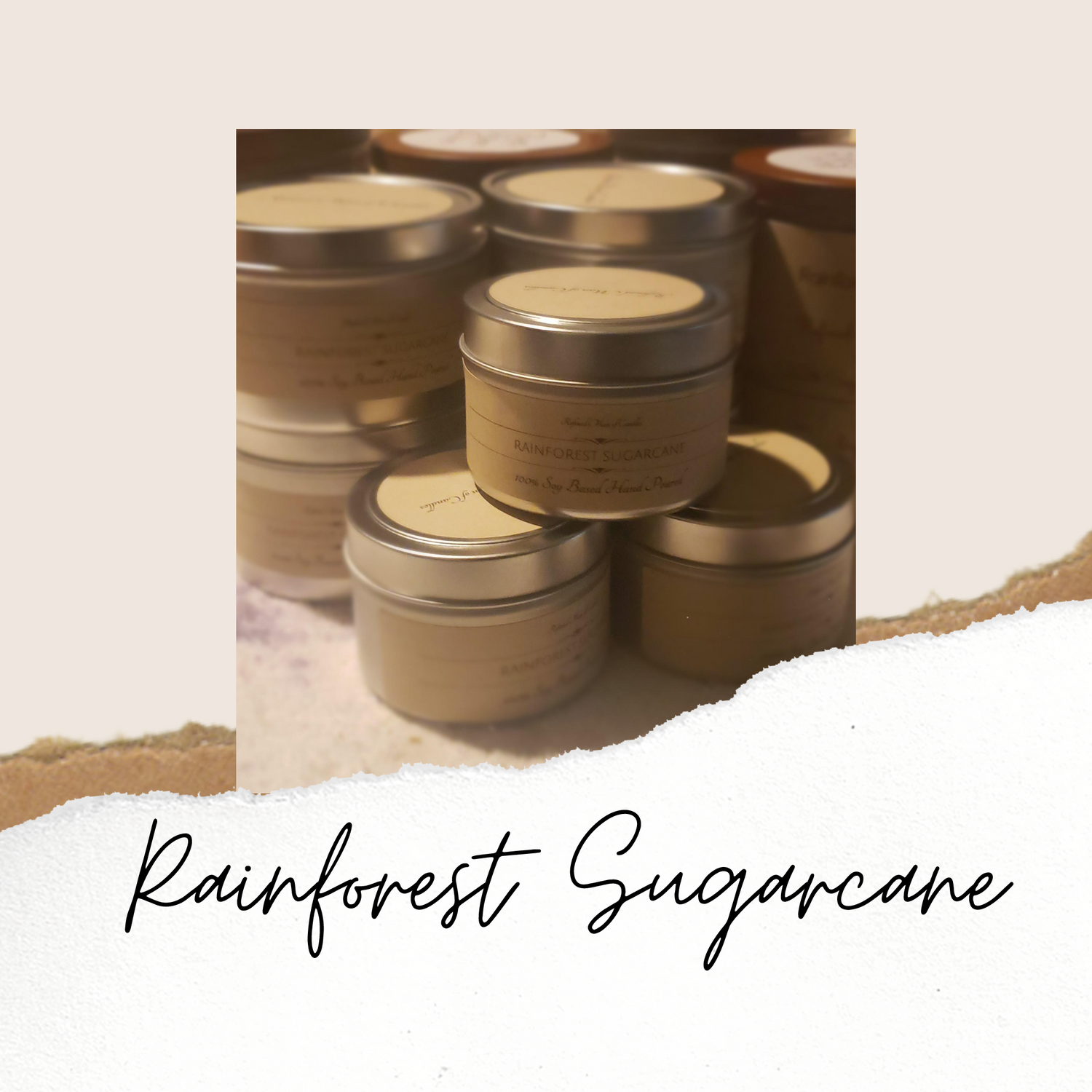 Rainforest Sugarcane Candle - Refined Man Of Candles