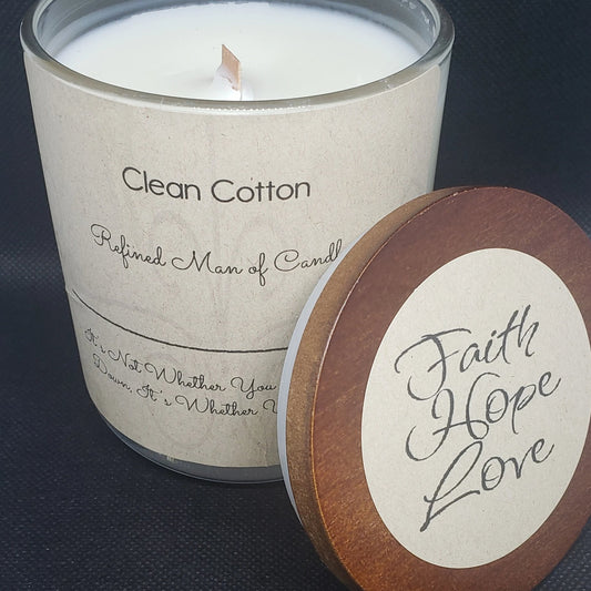 Clean Cotton Candle - Refined Man Of Candles