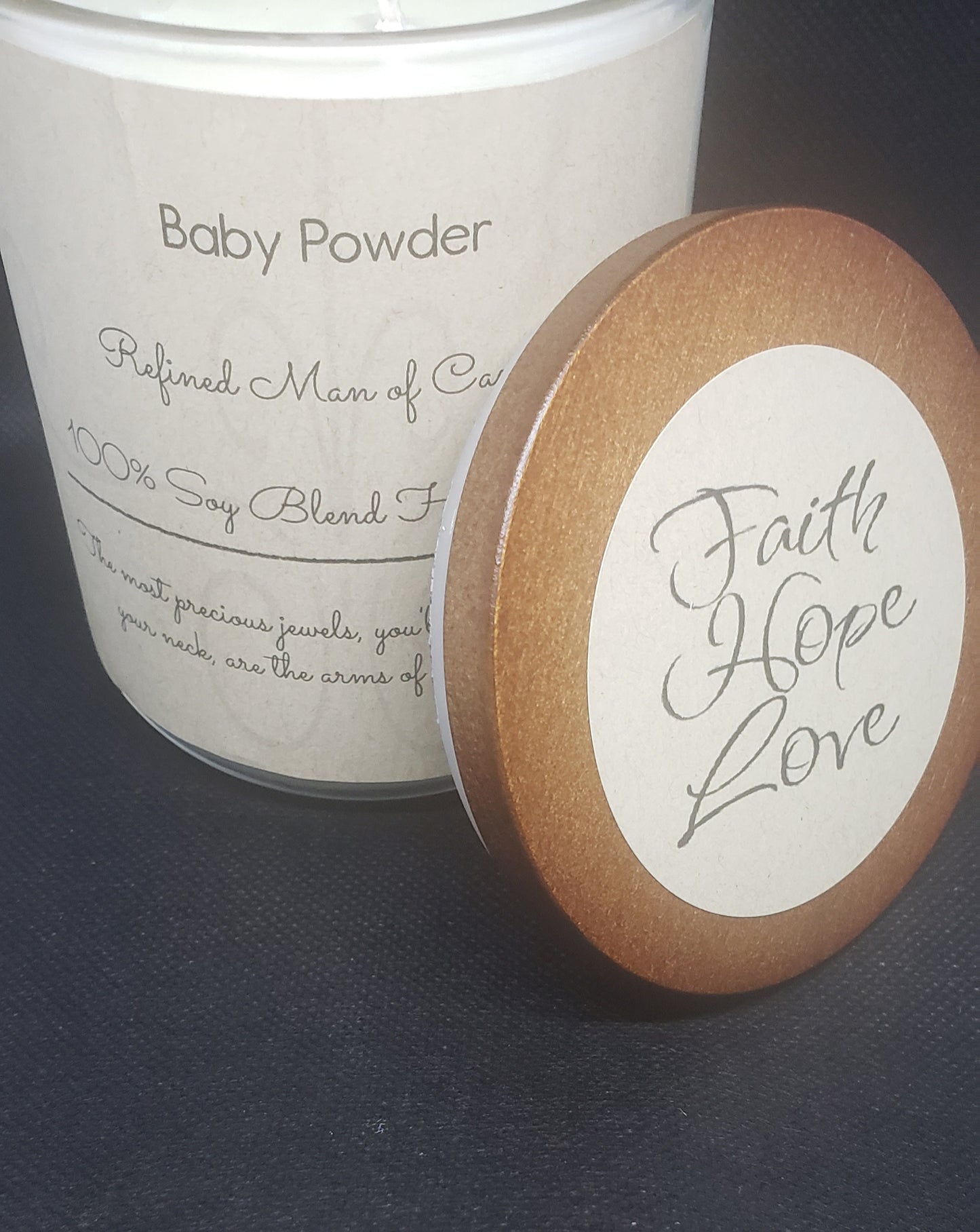 Baby Powder Candle - Refined Man Of Candles