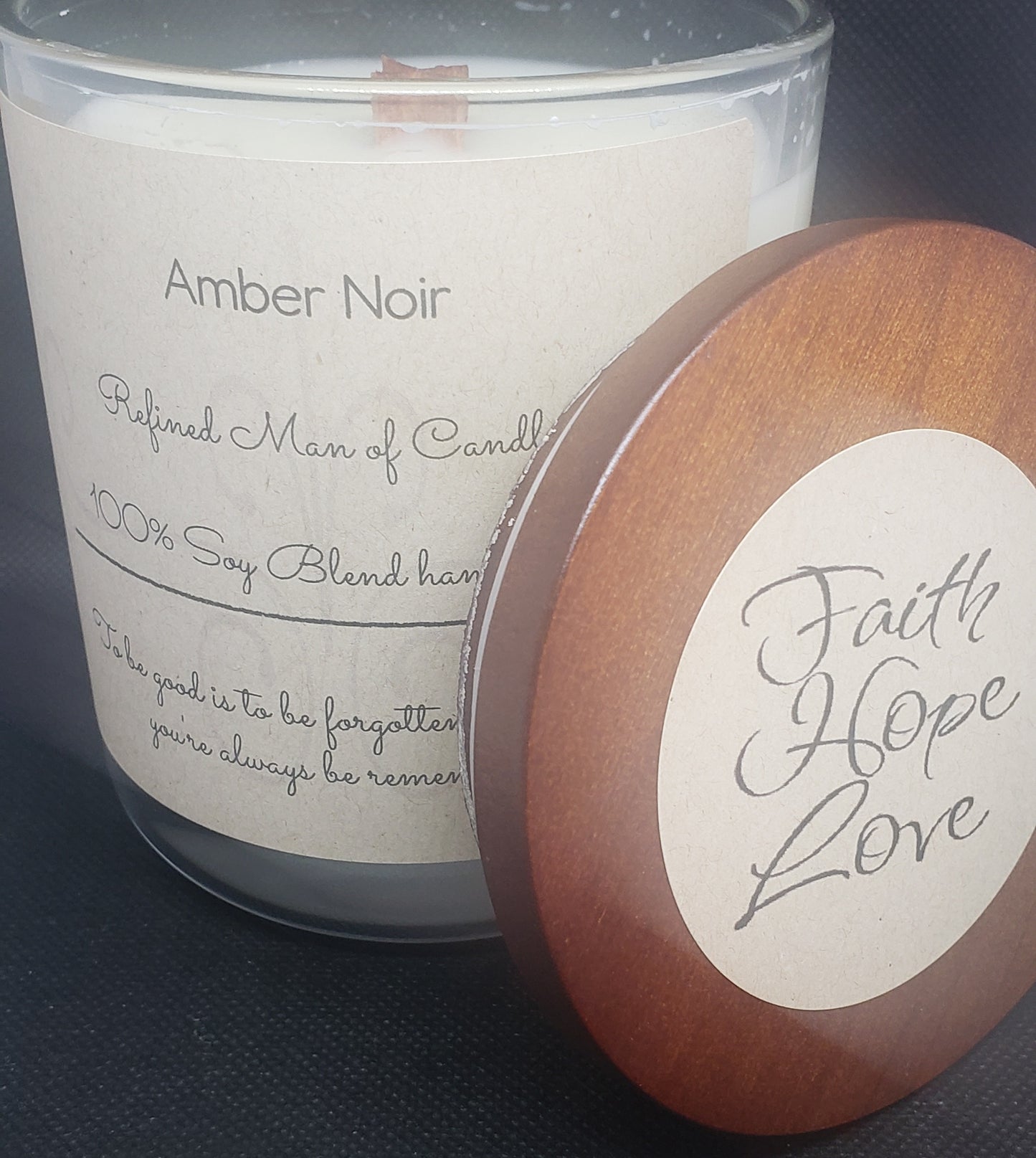 Amber Noir Candle - Refined Man Of Candles