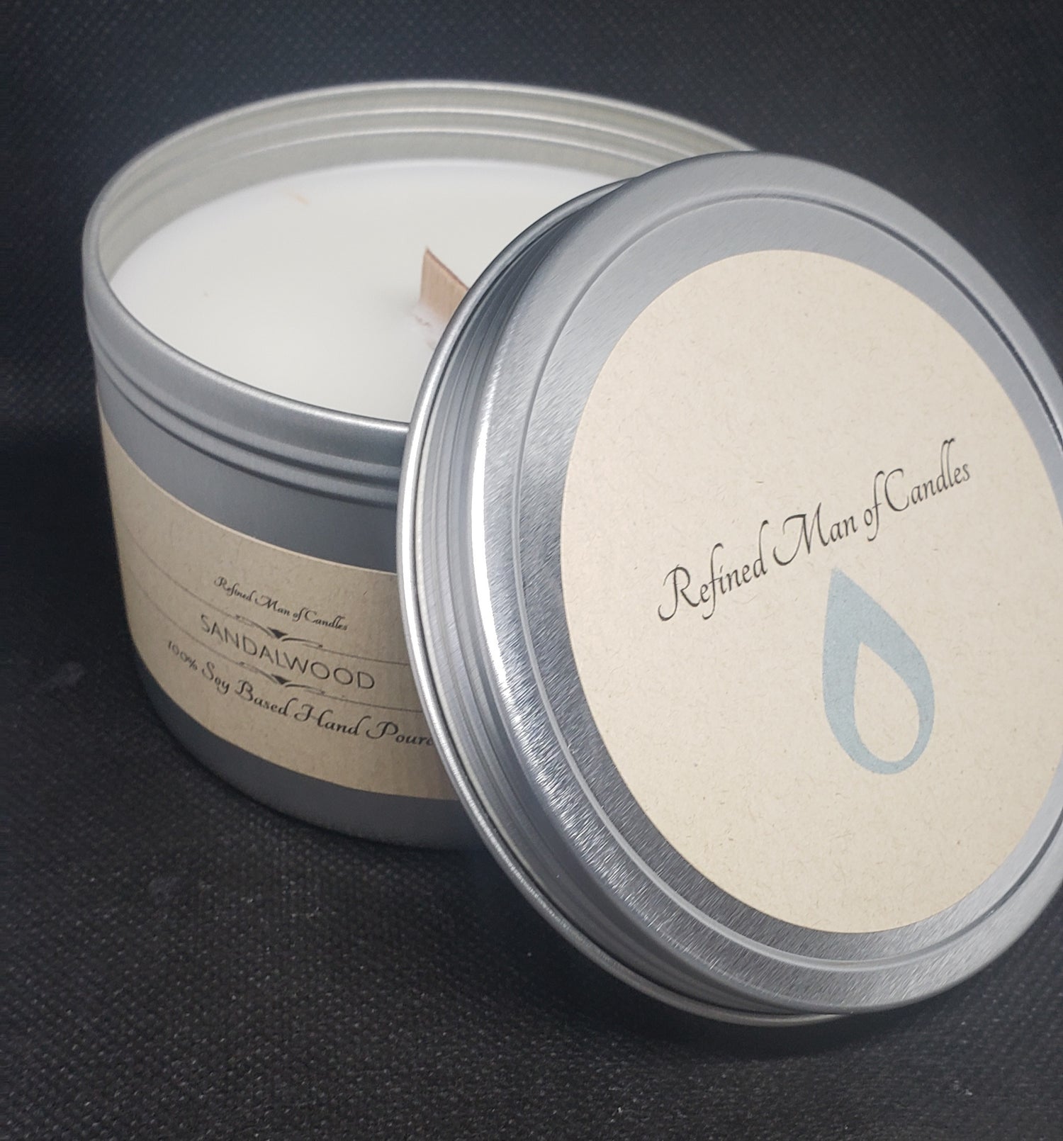 Sandalwood Candle - Refined Man Of Candles