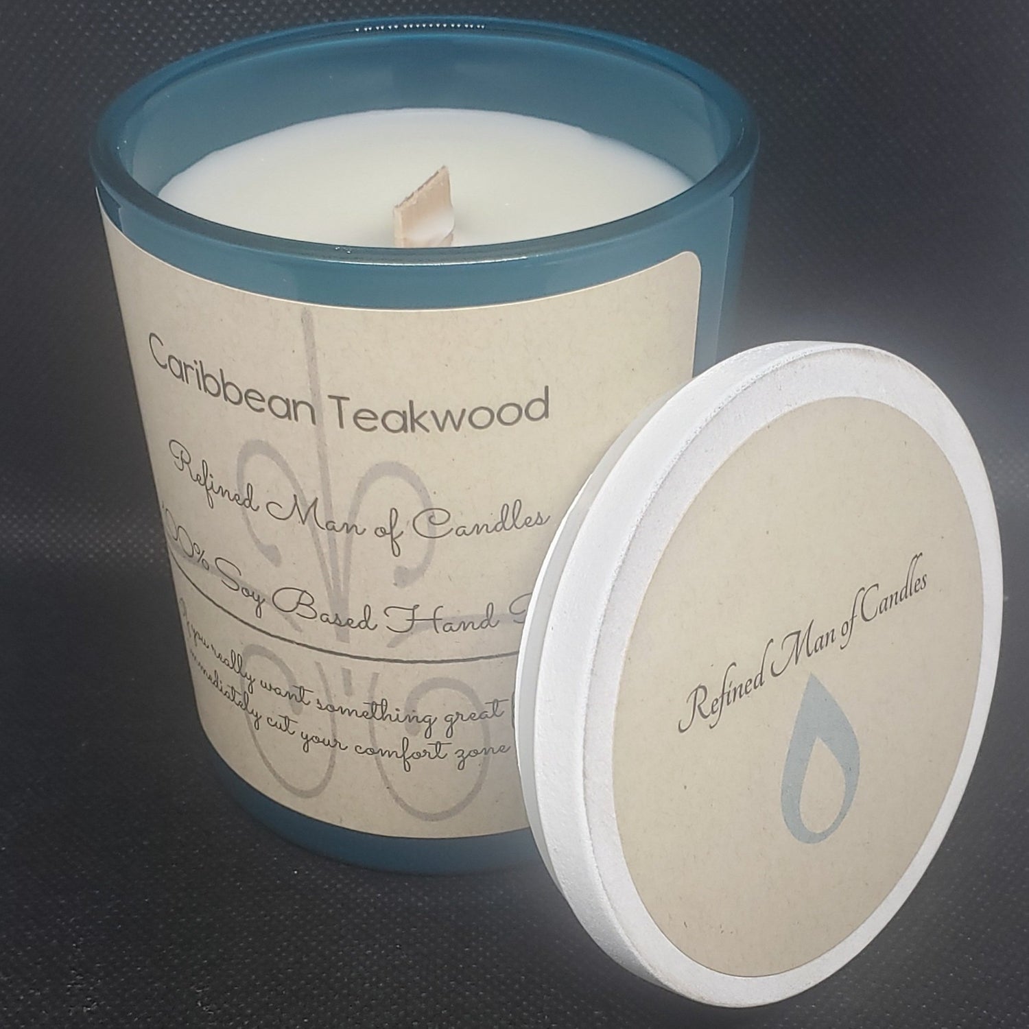 Caribbean Teakwood Candle - Refined Man Of Candles