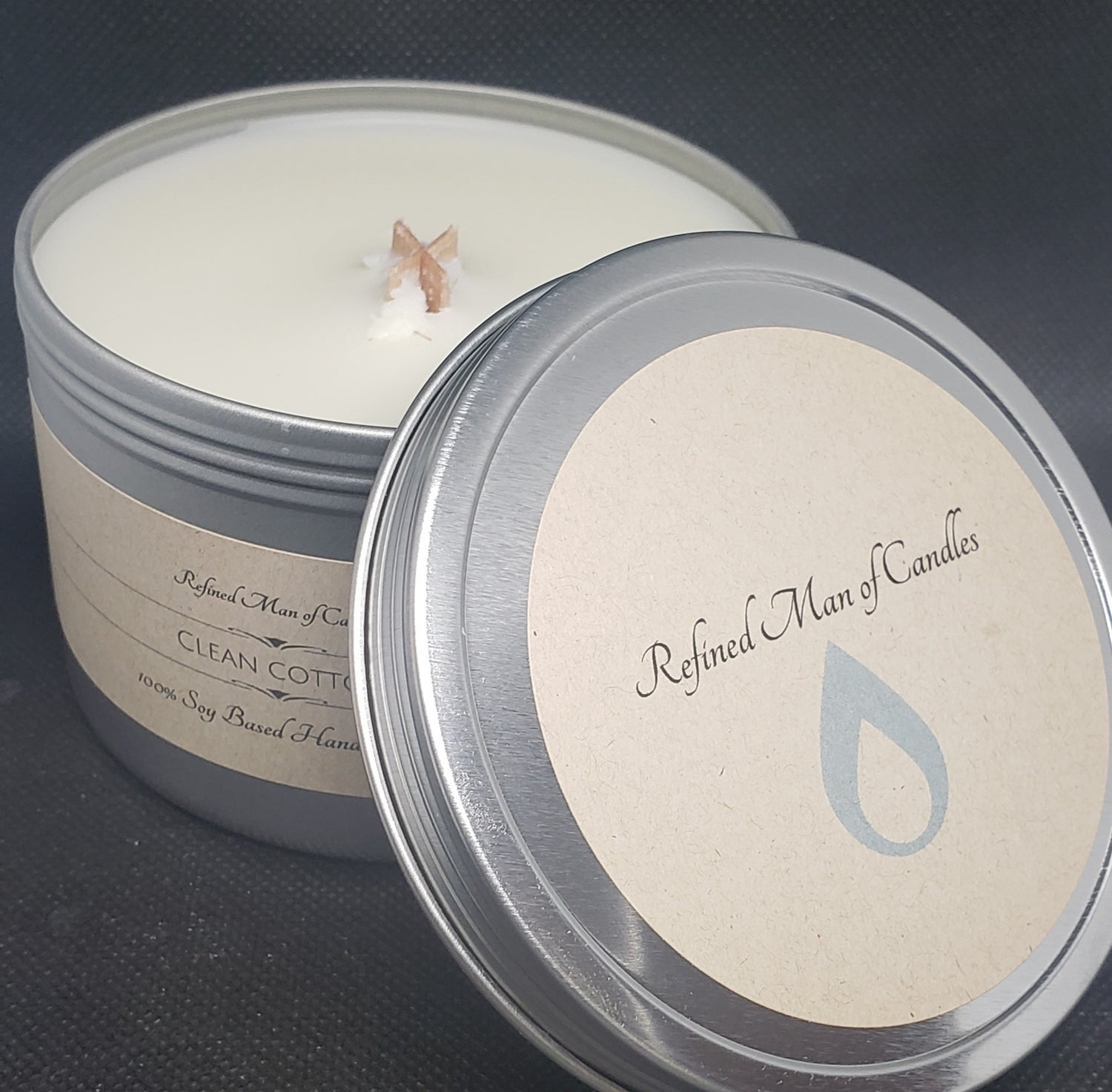 Clean Cotton Candle - Refined Man Of Candles