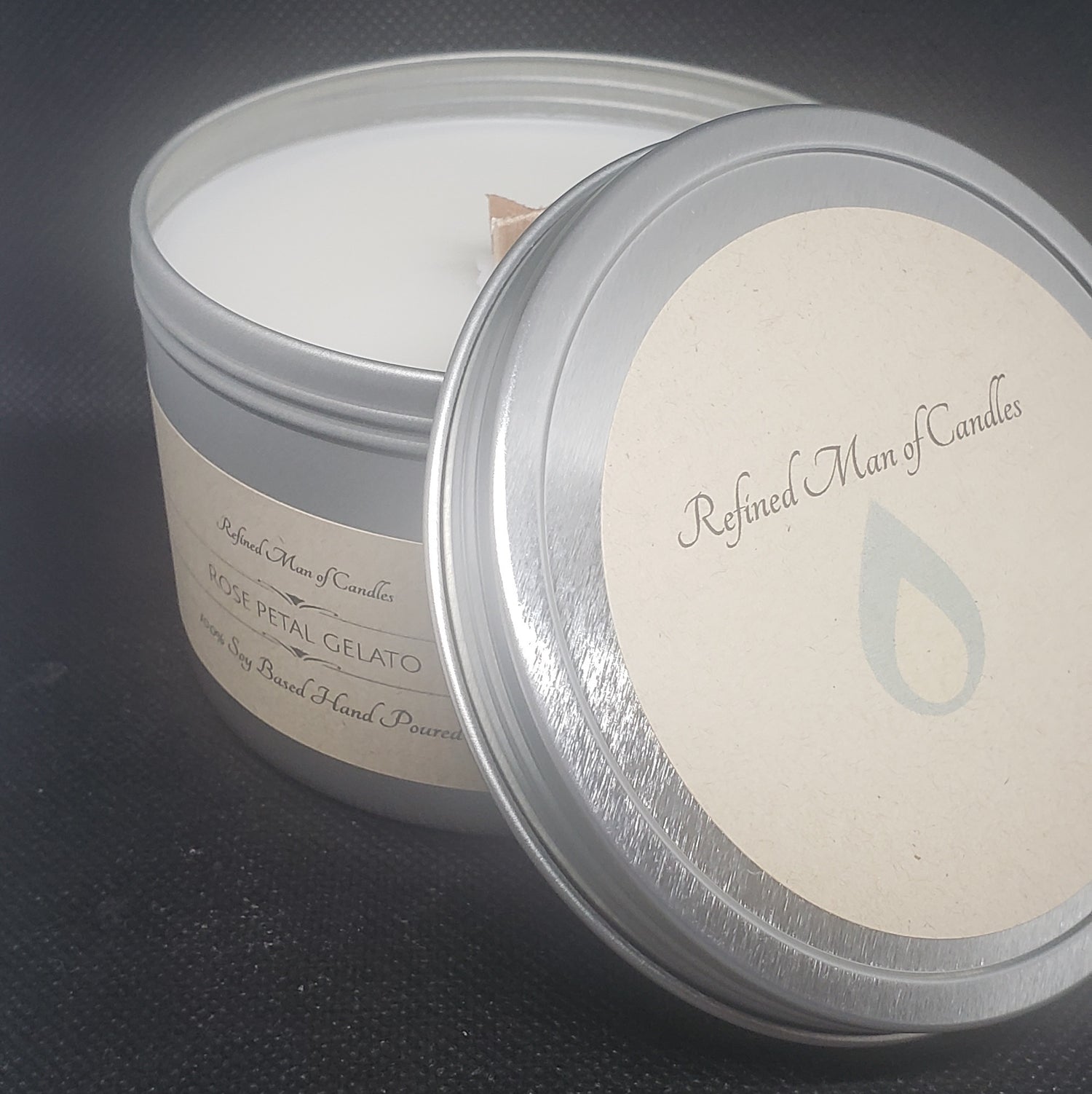 Rose Petal Gelato Candle - Refined Man Of Candles