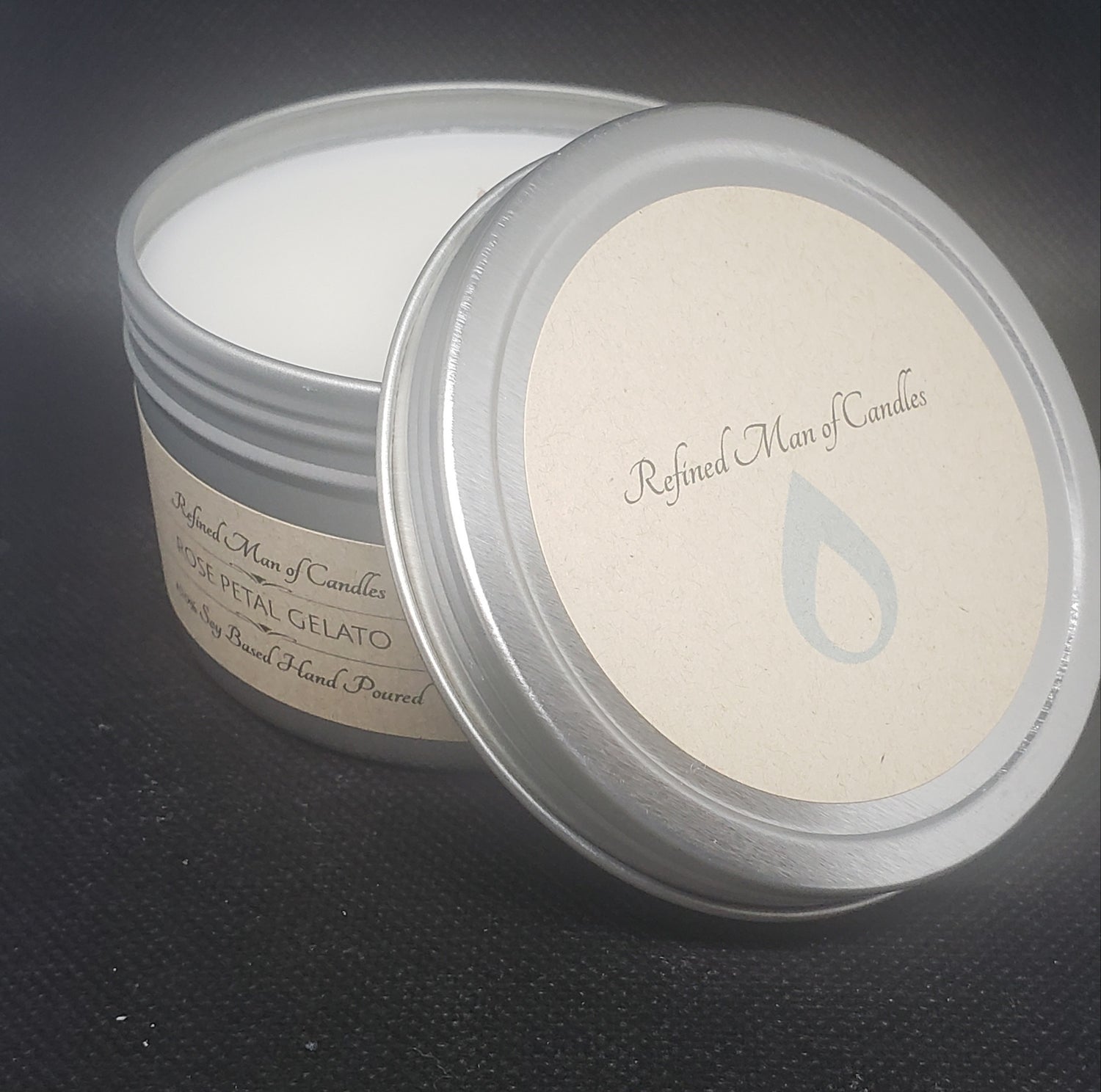 Rose Petal Gelato Candle - Refined Man Of Candles