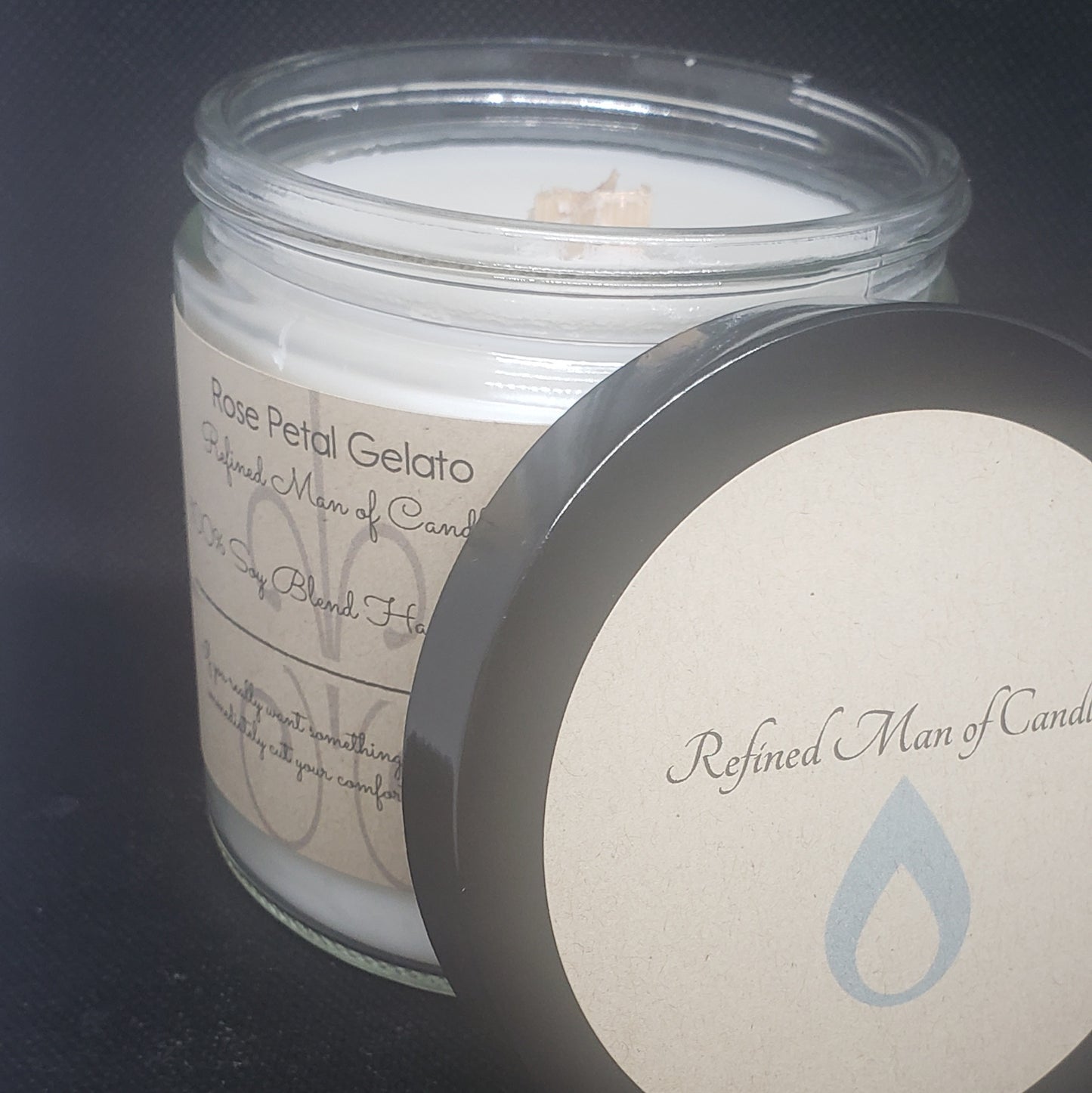 Rose Petal Gelato Candle - Refined Man Of Candles