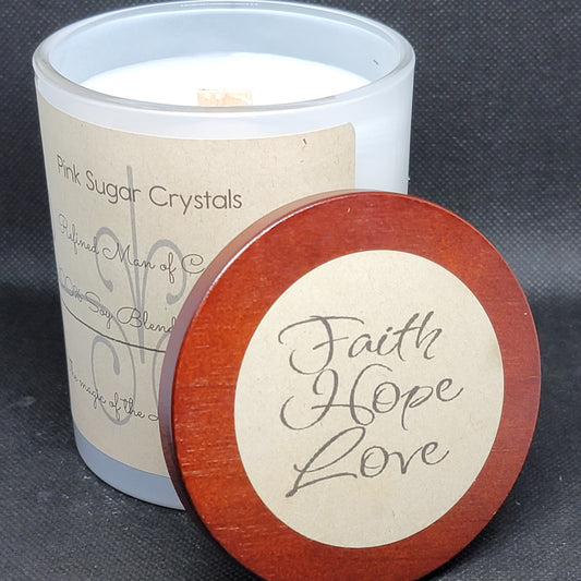 Pink Sugar Crystals Candle - Refined Man Of Candles