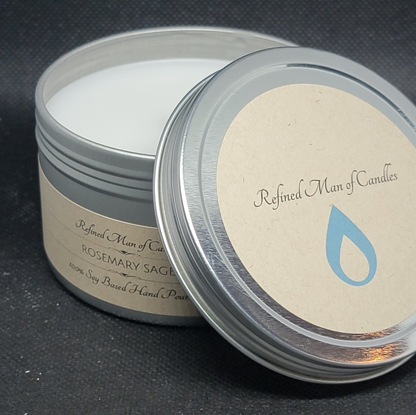 Rosemary Sage Candle - Refined Man Of Candles