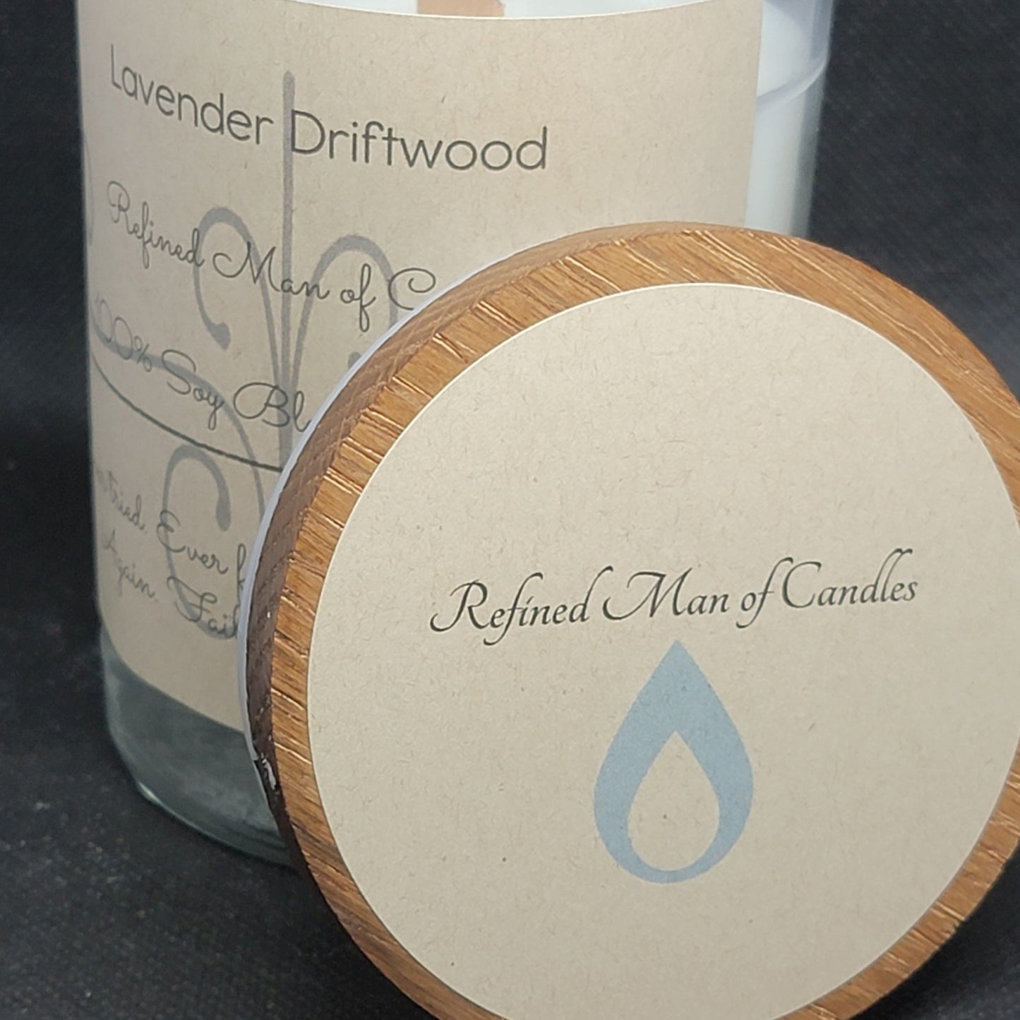 Lavender Driftwood Candle - Refined Man Of Candles