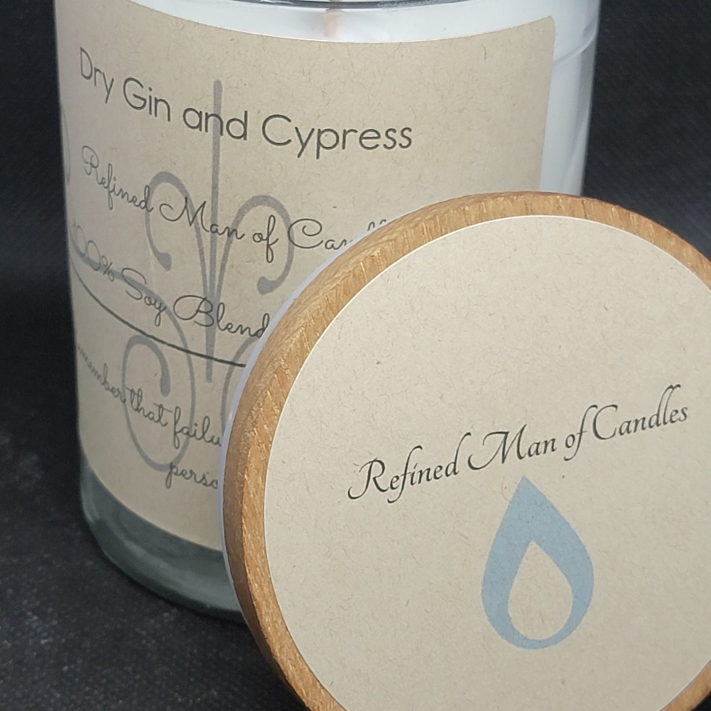 Dry Gin and Cypress Candle - Refined Man Of Candles