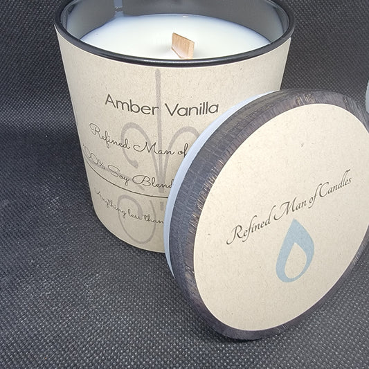 Amber Vanilla Candle - Refined Man Of Candles