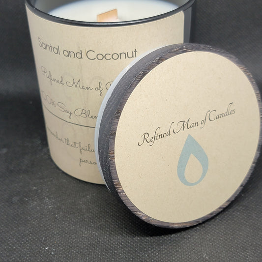 Santal and Coconut Candle - Refined Man Of Candles