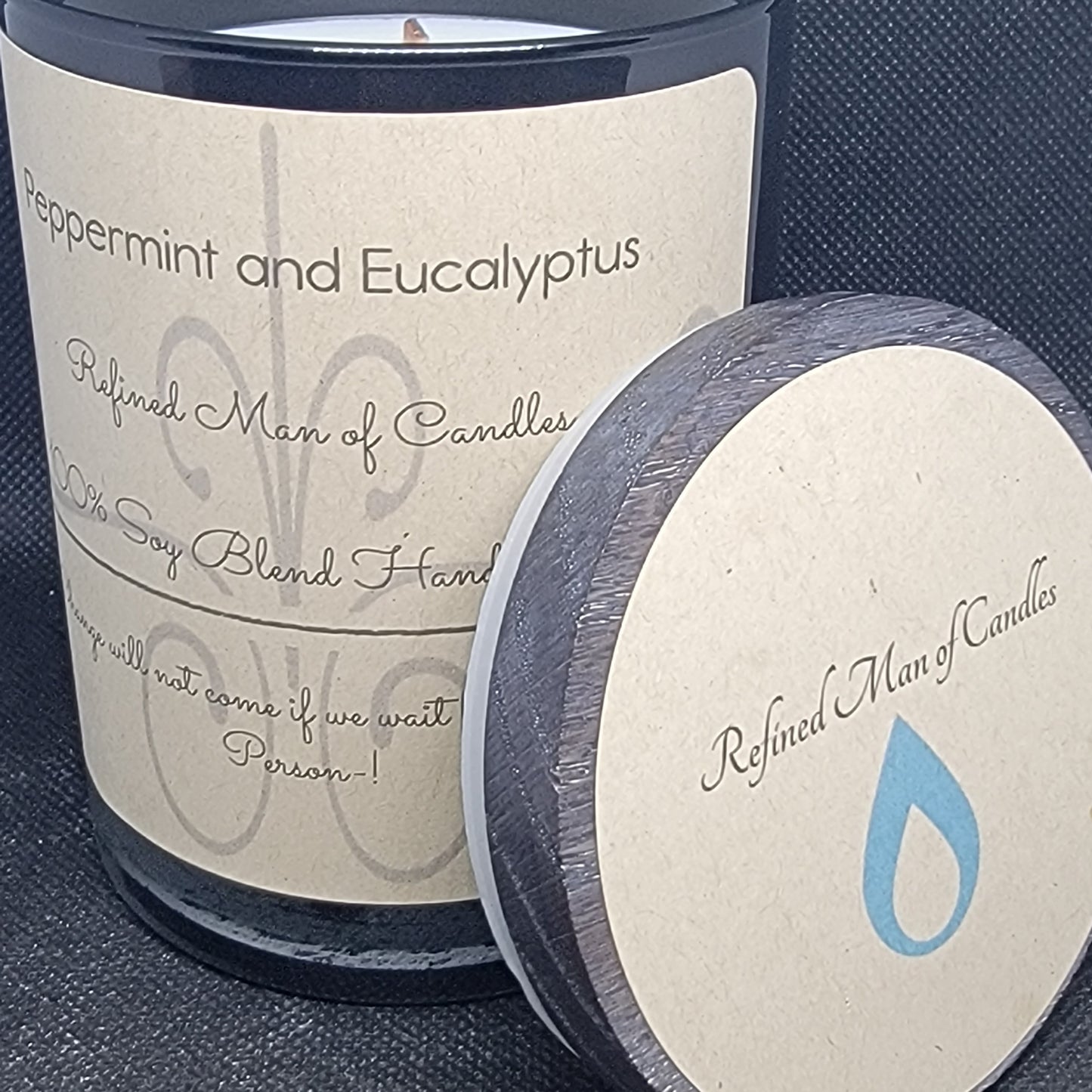 Peppermint and Eucalyptus Candle - Refined Man Of Candles