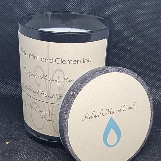 Watermint and Clementine Candle - Refined Man Of Candles