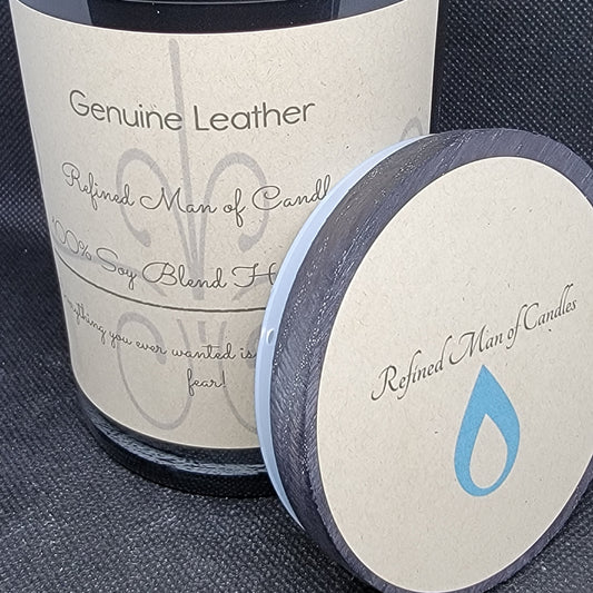 Genuine Leather Candle - Refined Man Of Candles