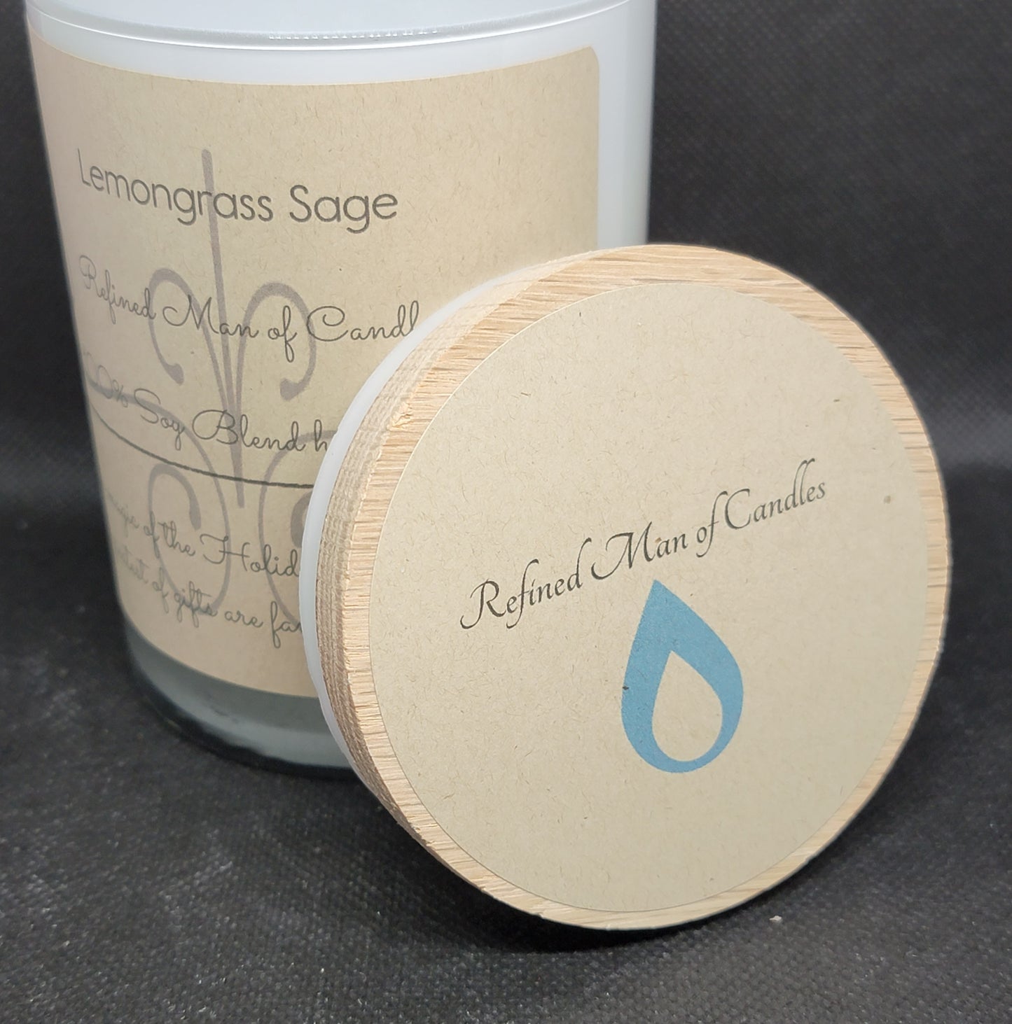 Lemongrass Sage Candle - Refined Man Of Candles