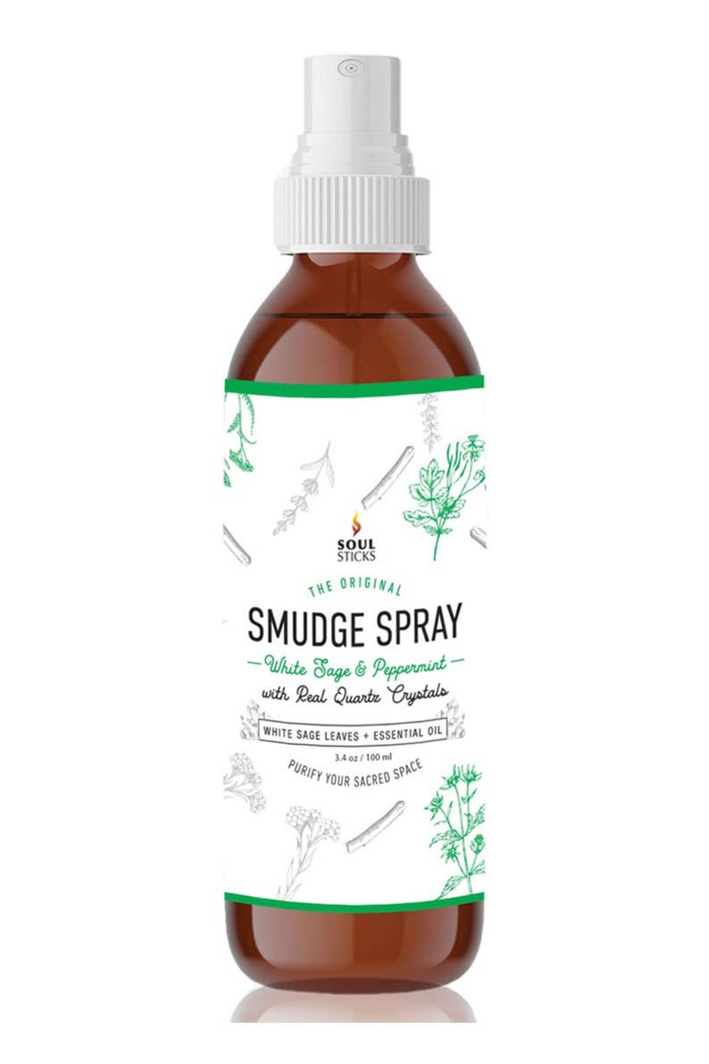 White Sage Peppermint Soul Sticks Smudge Spray 3.5oz - Refined Man Of Candles