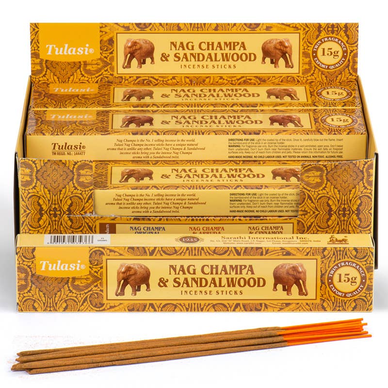 Tulasi Sandalwood Nag Champa Incense Sticks - Refined Man Of Candles