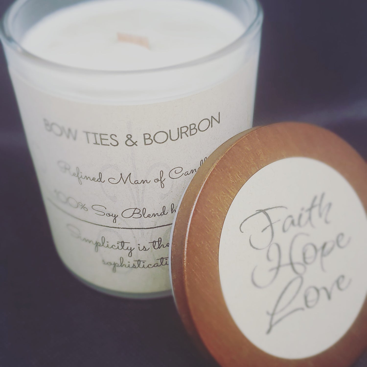 Bow Tie & Bourbon Candle - Refined Man Of Candles